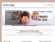 Tablet Screenshot of pranayogamiami.com